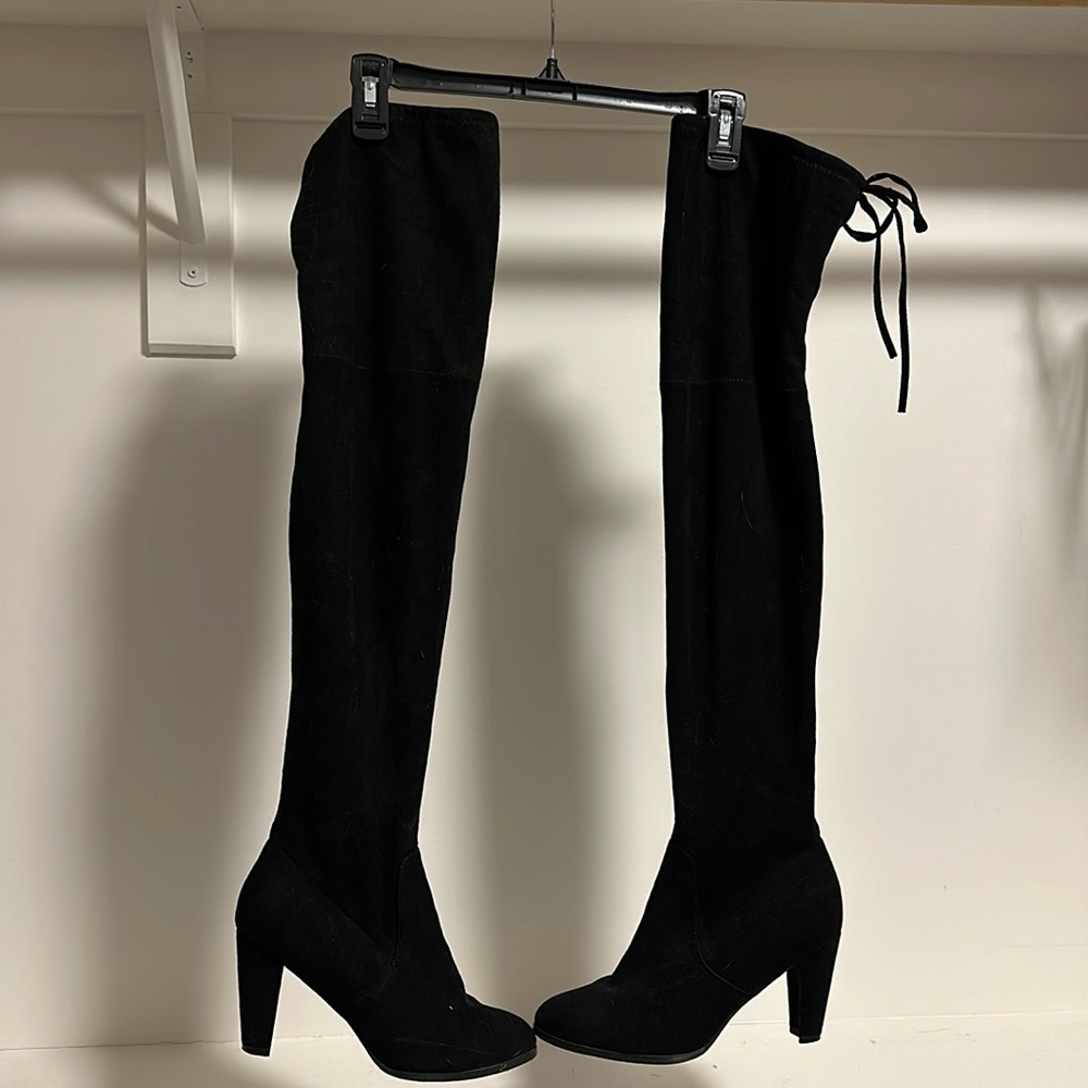 Black over the knee boot